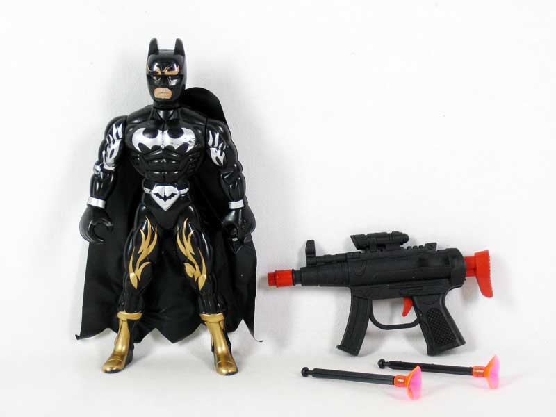 Bat Man W/L & Soft Bullet Gun toys