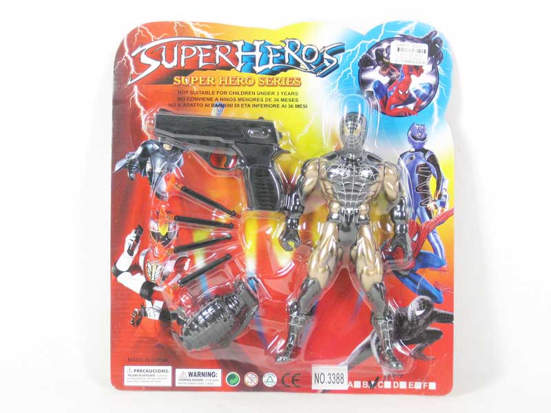 Spider Man & Soft Bullet Gun toys