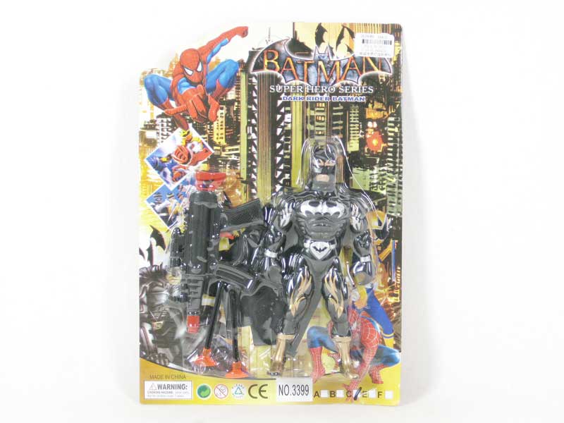 Bat Man W/L & Soft Bullet Gun toys