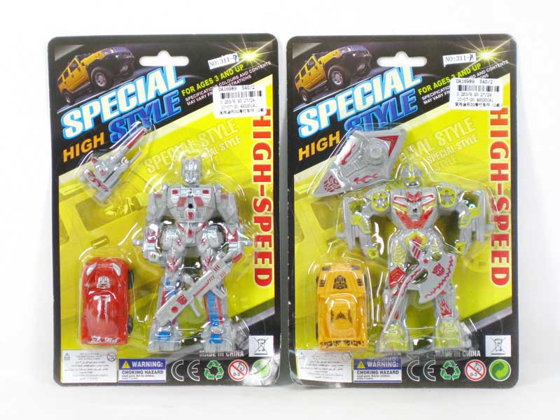 Transforms Robot & Free Wheel Car(2S) toys