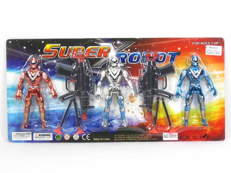 Super Man & Soft Bullet Gun(3in1) toys