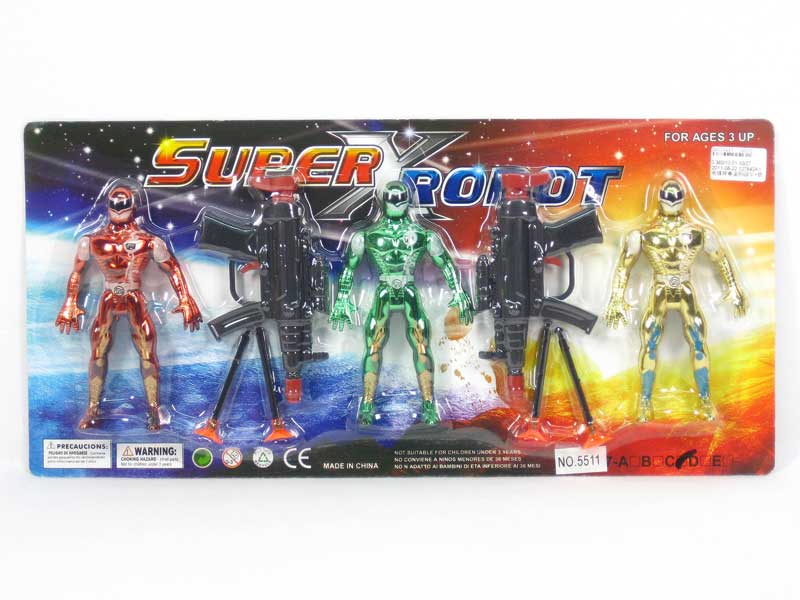 Super Man & Soft Bullet Gun(3in1) toys