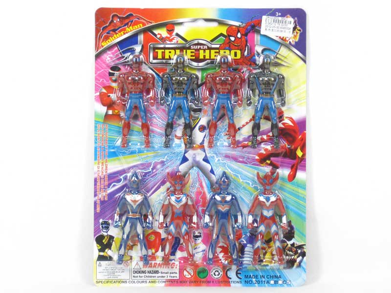 Ultraman & Spider Man(8in1) toys