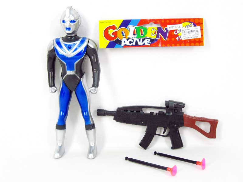 Ultraman W/L & Soft Bullet Gun toys