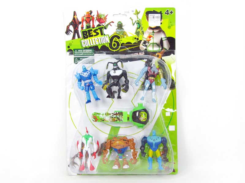 4inch BEN10 Doll Set(6in1) toys