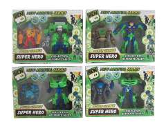 6inch Transforms Car & 4inch BEN10 Doll W/L(4S) toys