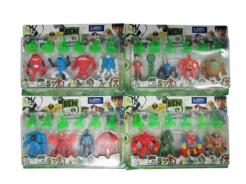 4inch BEN10 Doll Set(4in1) toys