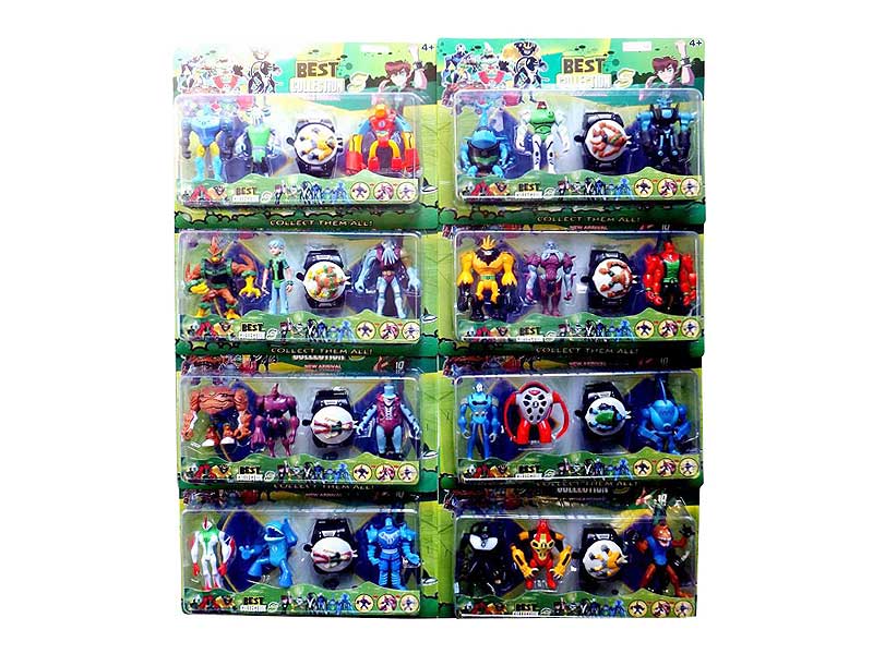 4inch BEN10 Doll Set(3in1) toys