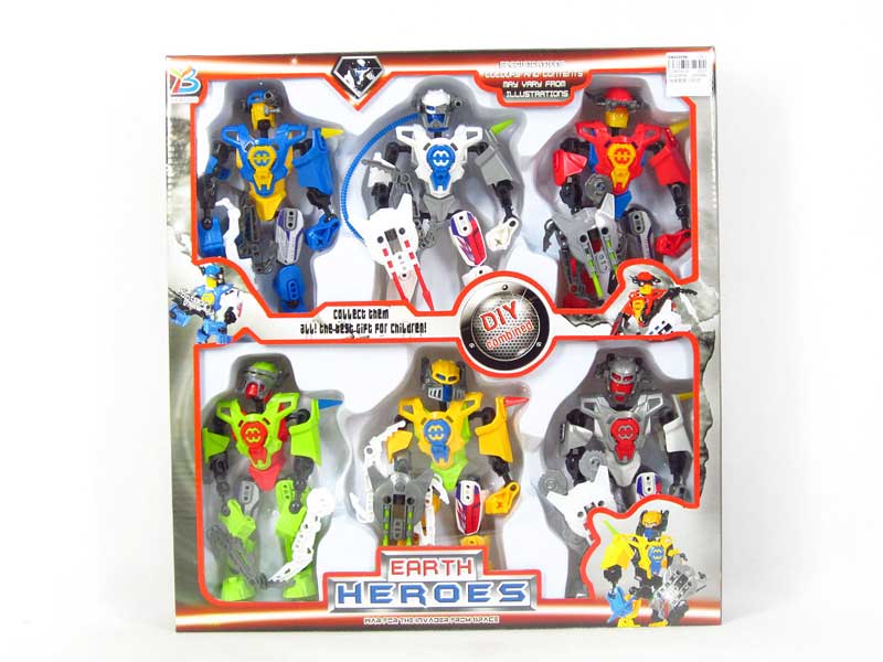 Earth Heroes(6in1) toys
