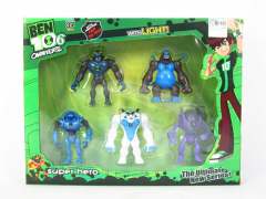 第六代BEN10公仔带灯(5只庄)