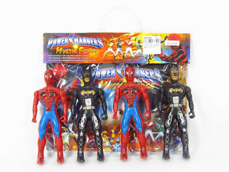Bat Man W/L & Spider Man W/L(4in1) toys