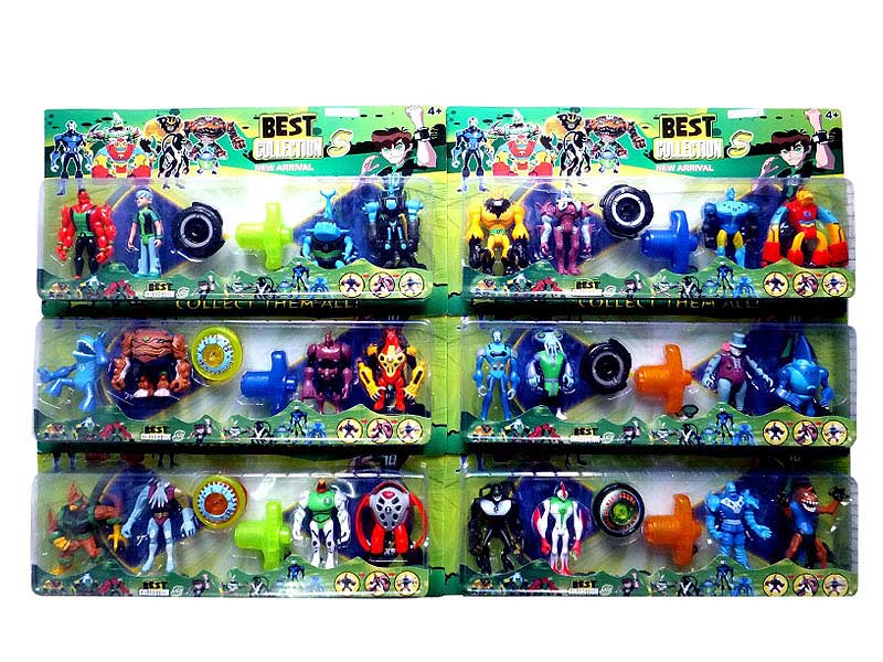 4inch BEN10 Doll Set(4in1) toys