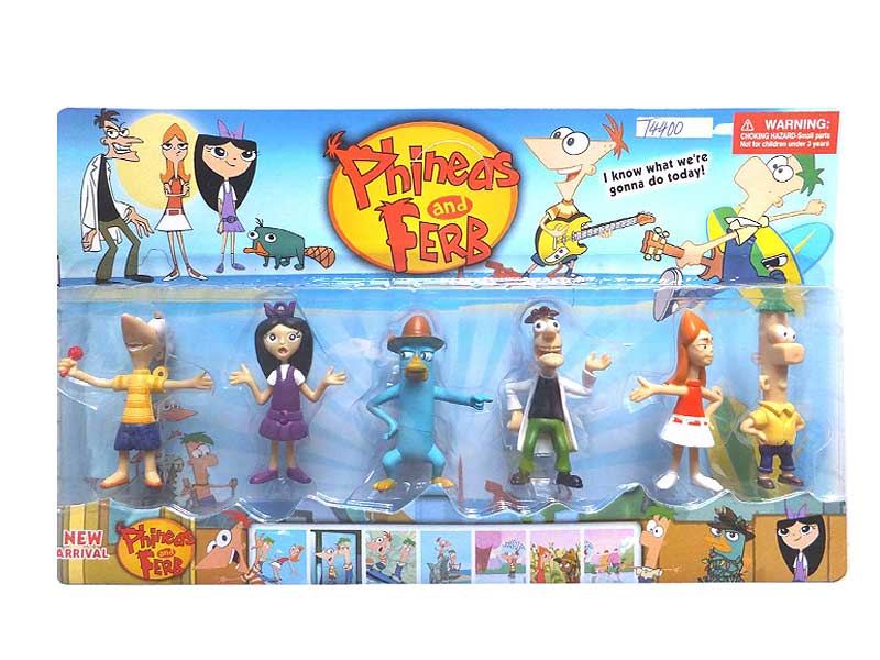 3inch Phineas And Ferb(6in1) toys