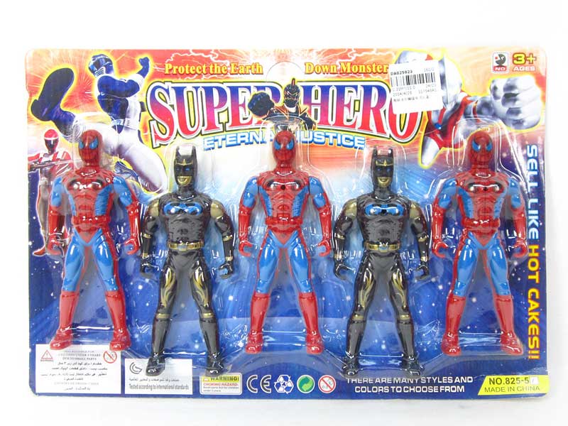 Spider Man & Bat Man(5in1) toys