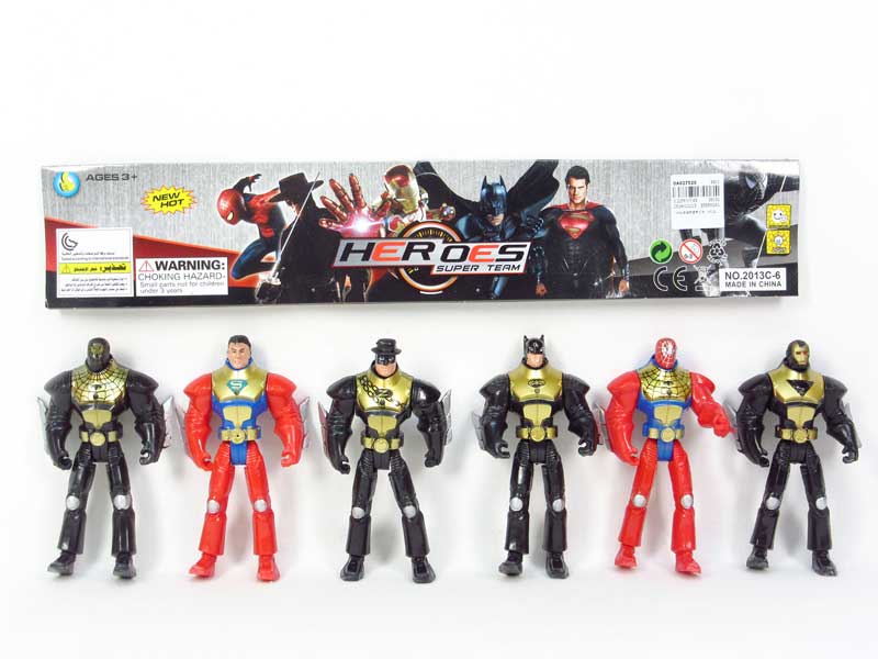 Super Man W/L(6in1) toys
