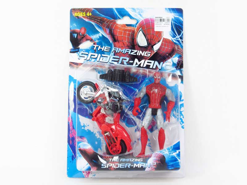 Spider Man W/L & Motorcycle(3S) toys