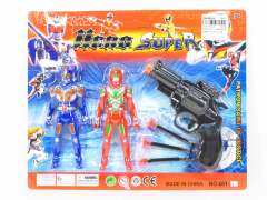 Super Man & Soft Bullet Gun(2in1)