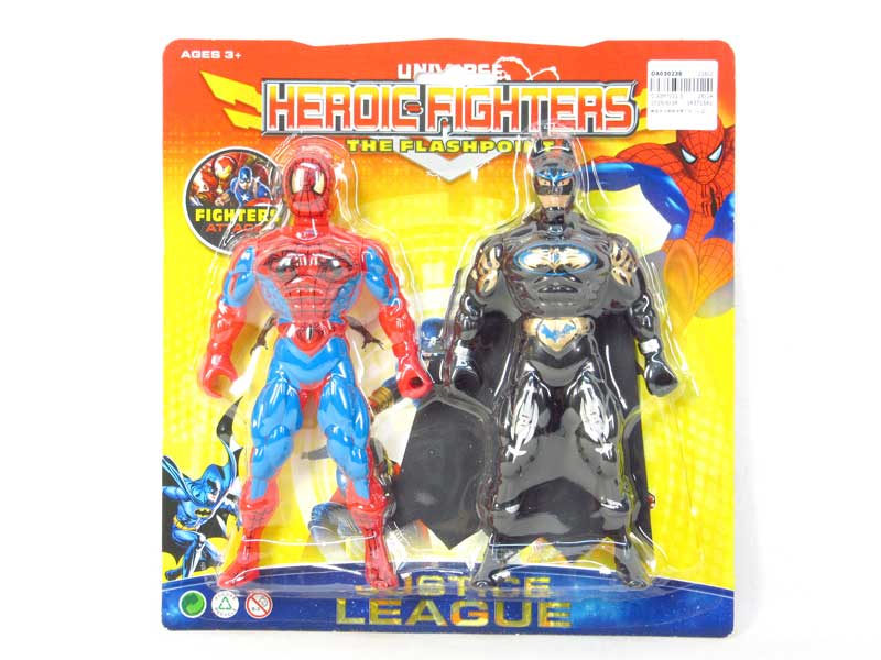 Bat Man & Spider Man W/L(2in1) toys