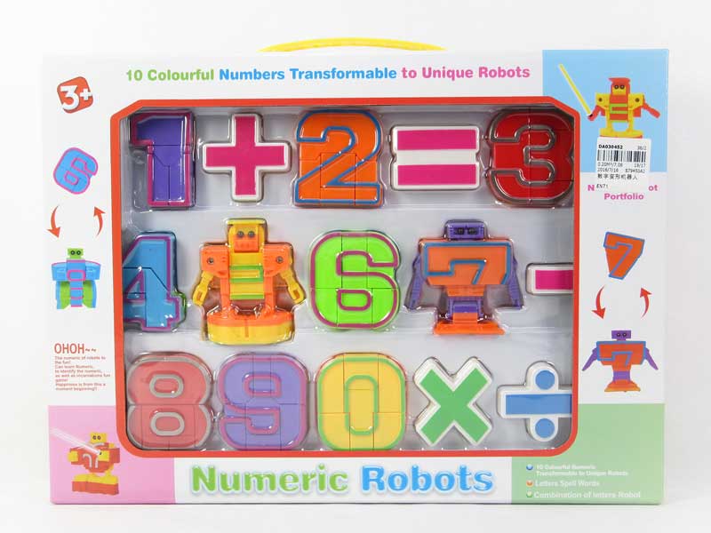 Number Transforms Robot toys
