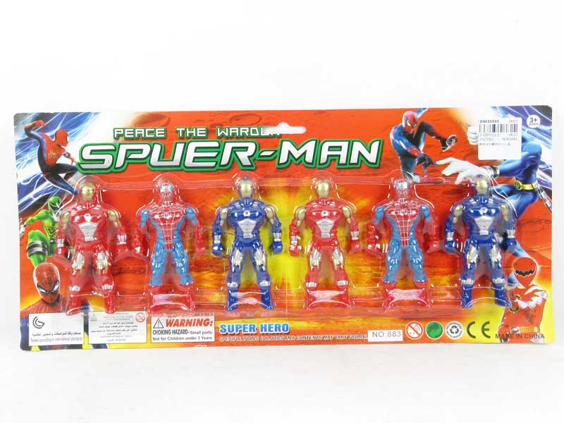 Spider Man & Iron Man(6in1) toys