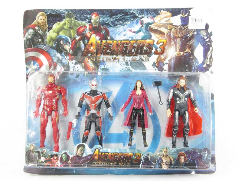 6.5-7.5inch Avengers3 W/L(4in1) toys