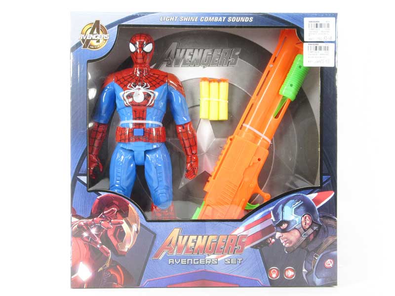 Spider Man W/L_S & Soft Bullet Gun toys