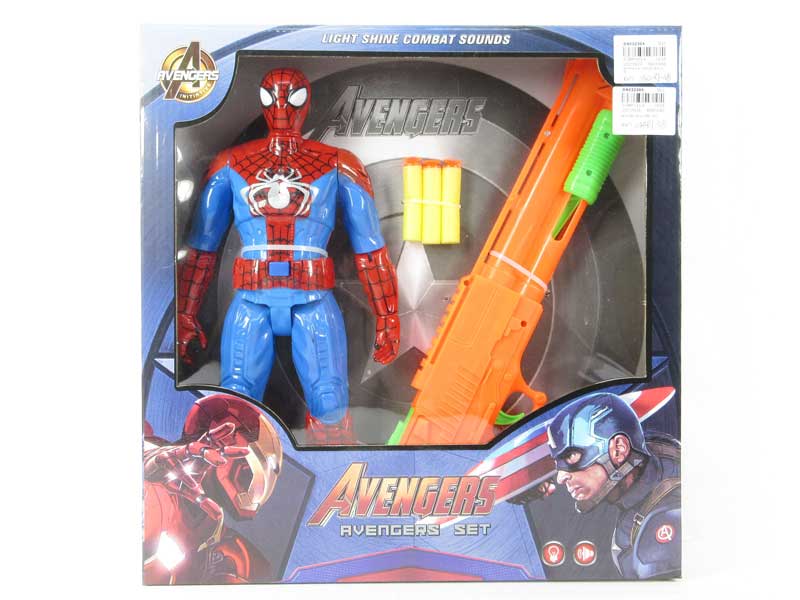Spider Man W/L_S & Soft Bullet Gun toys