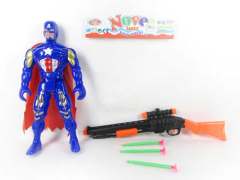 Super Man Set W/L & Soft Bullet Gun