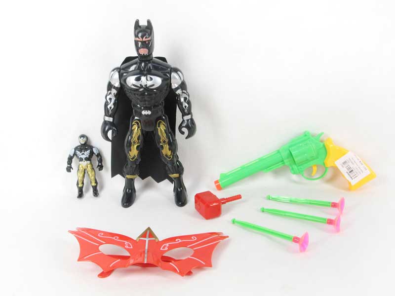 Bat Man Set W/L & Soft Bullet Gun toys