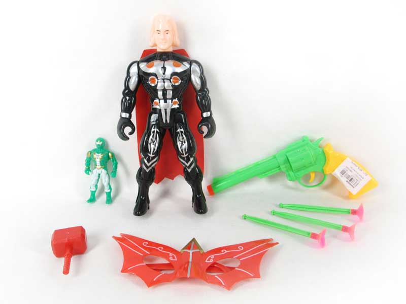 Thunder Maul Set W/L & Soft Bullet Gun toys