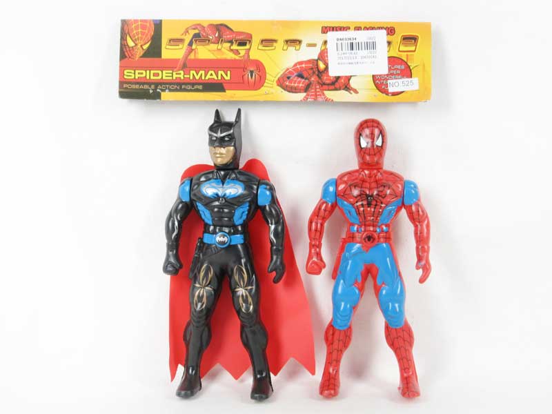 Spider Man & Bat Man W/L(2in1) toys