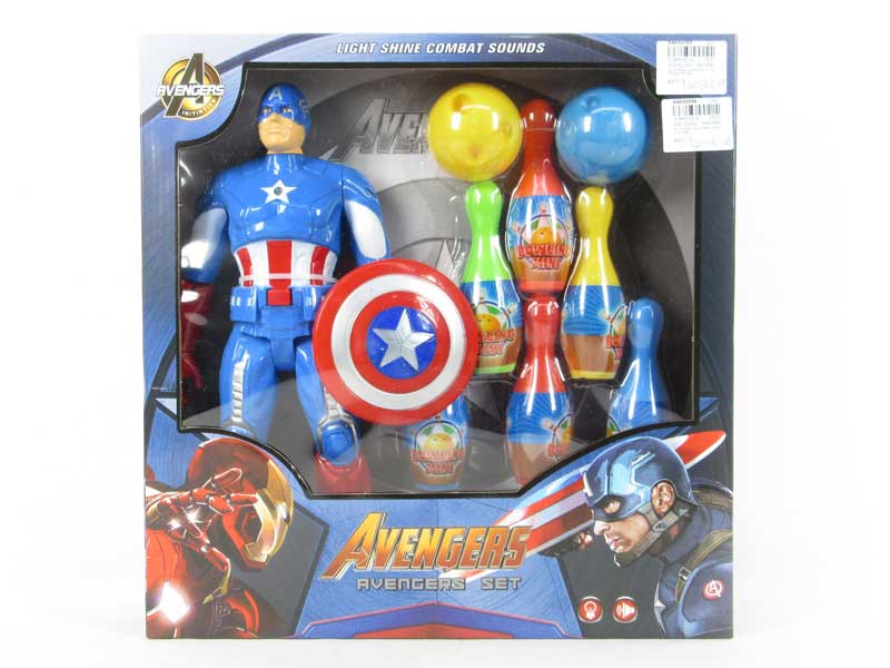 Captain America W/L & Bowling Game toys