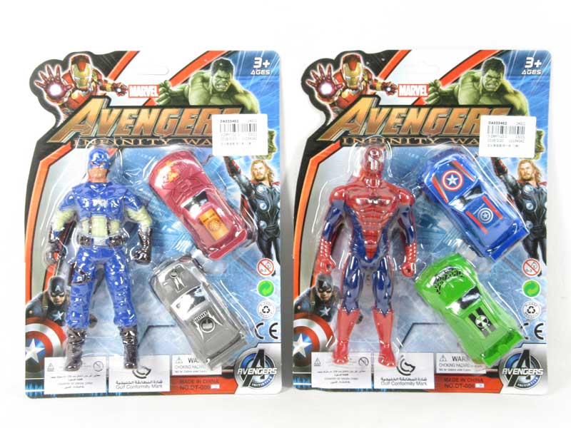 Super Man & Free Wheel Car(2S) toys