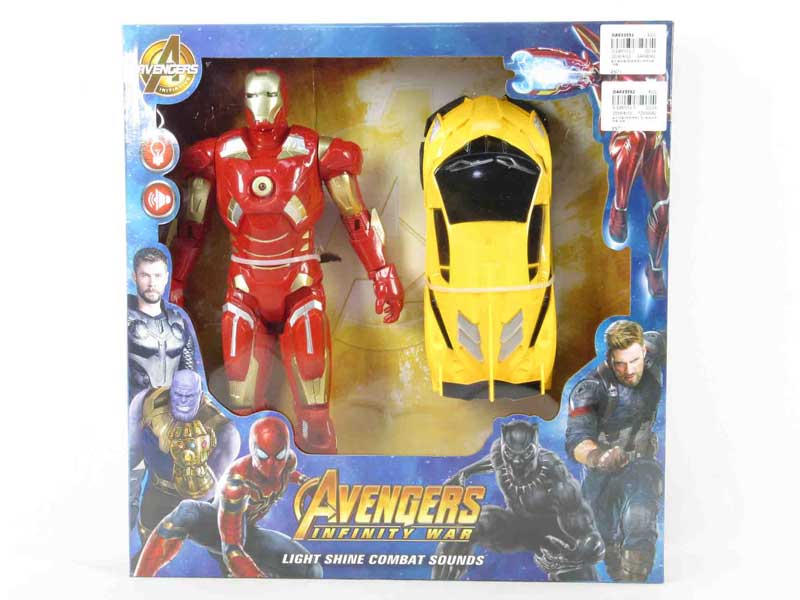 Iron Man W/L & Friction Car toys