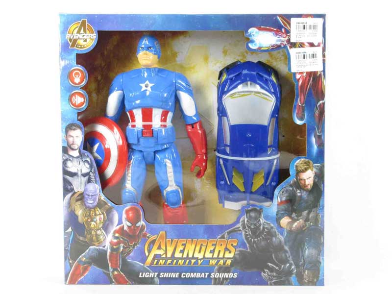 Captain America W/L & Friction Car toys