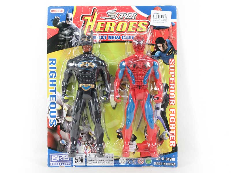Spider Man & Bat Man W/L(2in1) toys