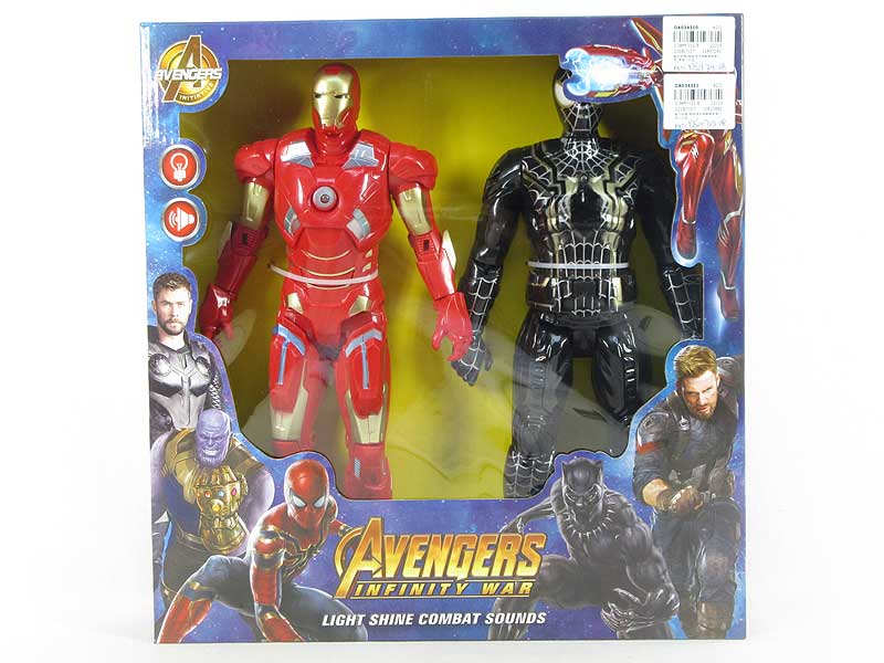 Iron Man & Spider Man W/L_S(2in1) toys
