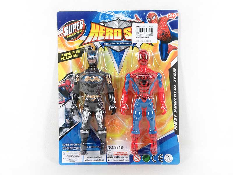 Bat Man & Spider Man toys