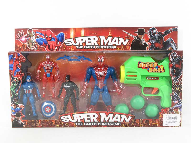 Super Man Set W/L（4in1） toys