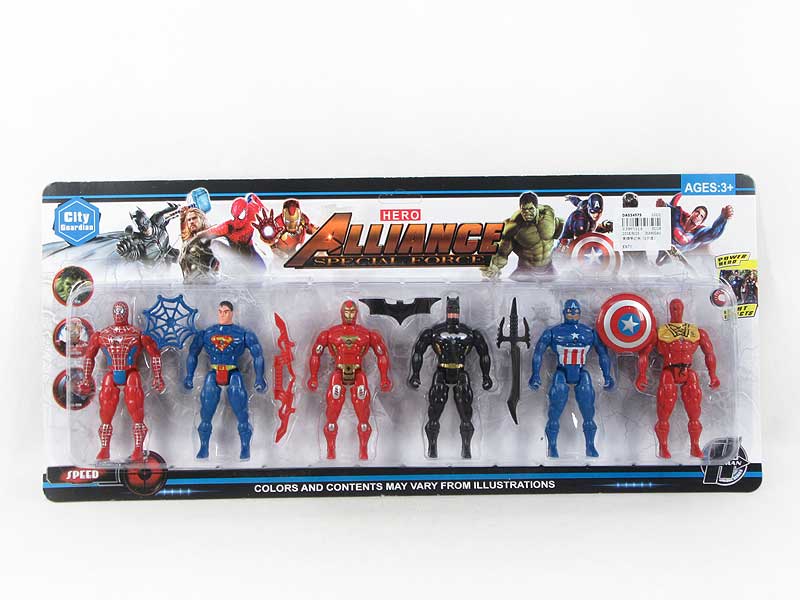 Super Man W/L（6in1） toys