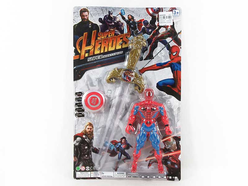 Spider Man W/L & Sword toys