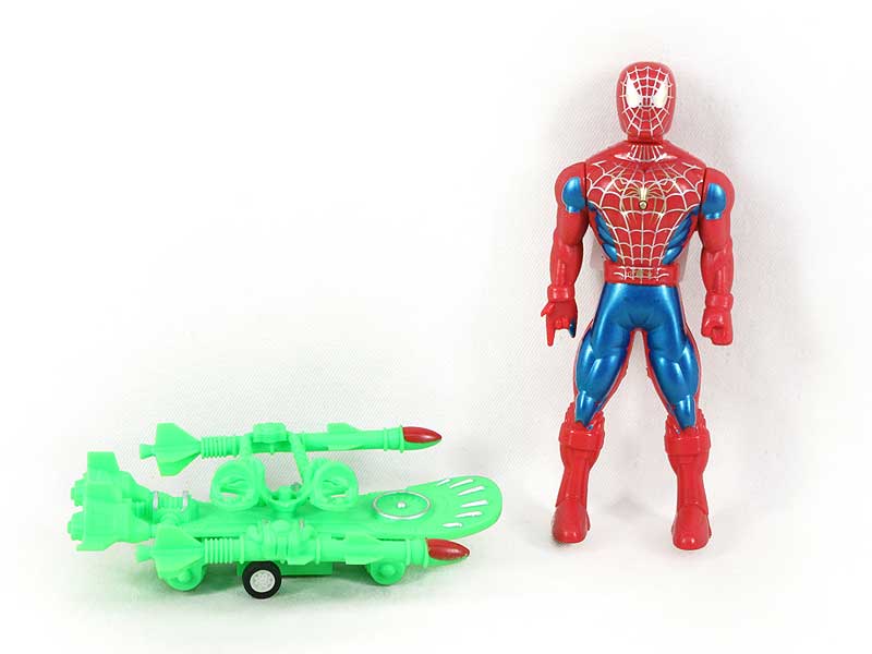 Spider Man W/L & Pull Back Skate Board toys