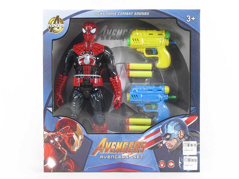 Spider Man W/L & EVA Soft Bullet Gun toys