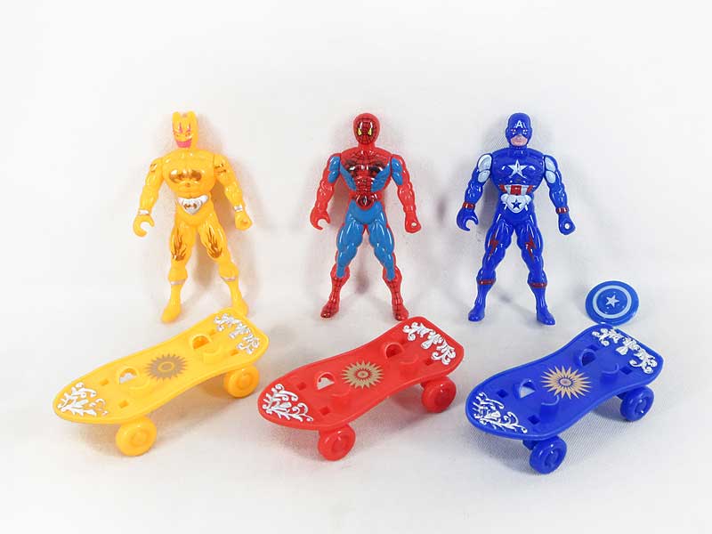 Super Man & Scooter W/L(3S) toys