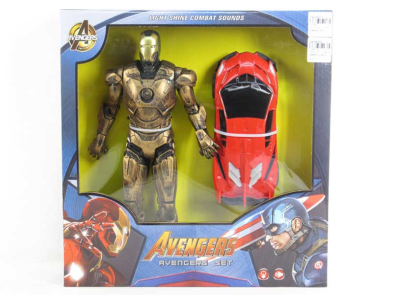 Iron Man W/L & Friction Car toys