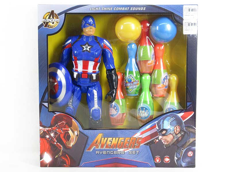 Captain America W/L & Bowling Game toys