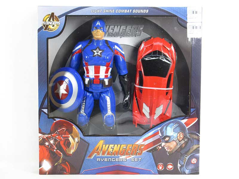 Captain America W/L & Friction Car toys