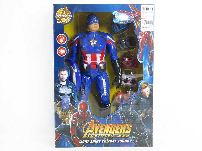 Captain America W/L & Pull Back Car toys
