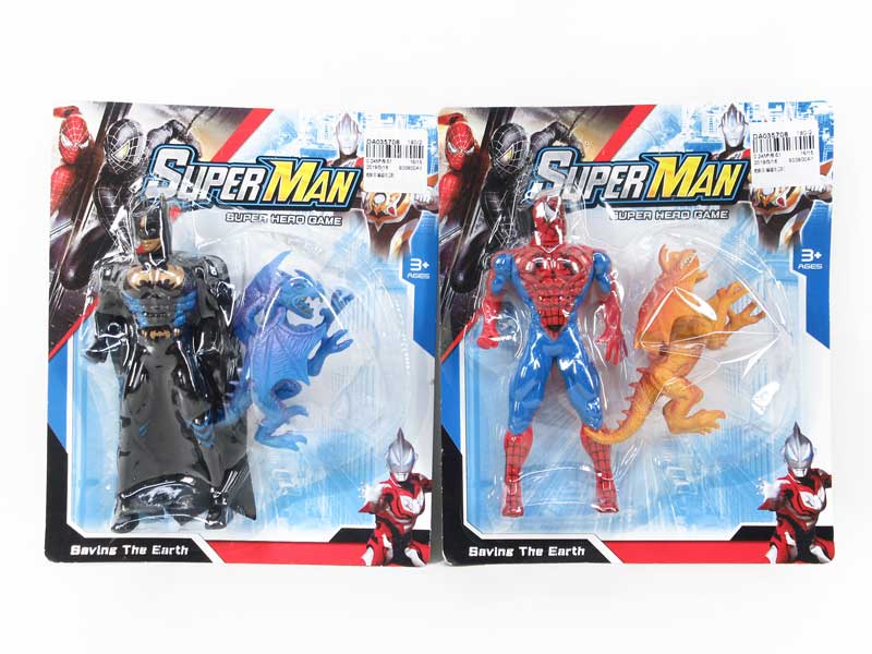 Spider Man &  Man/Bat Man(2S) toys