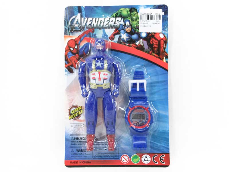 Transforms Captain America & Watch toys